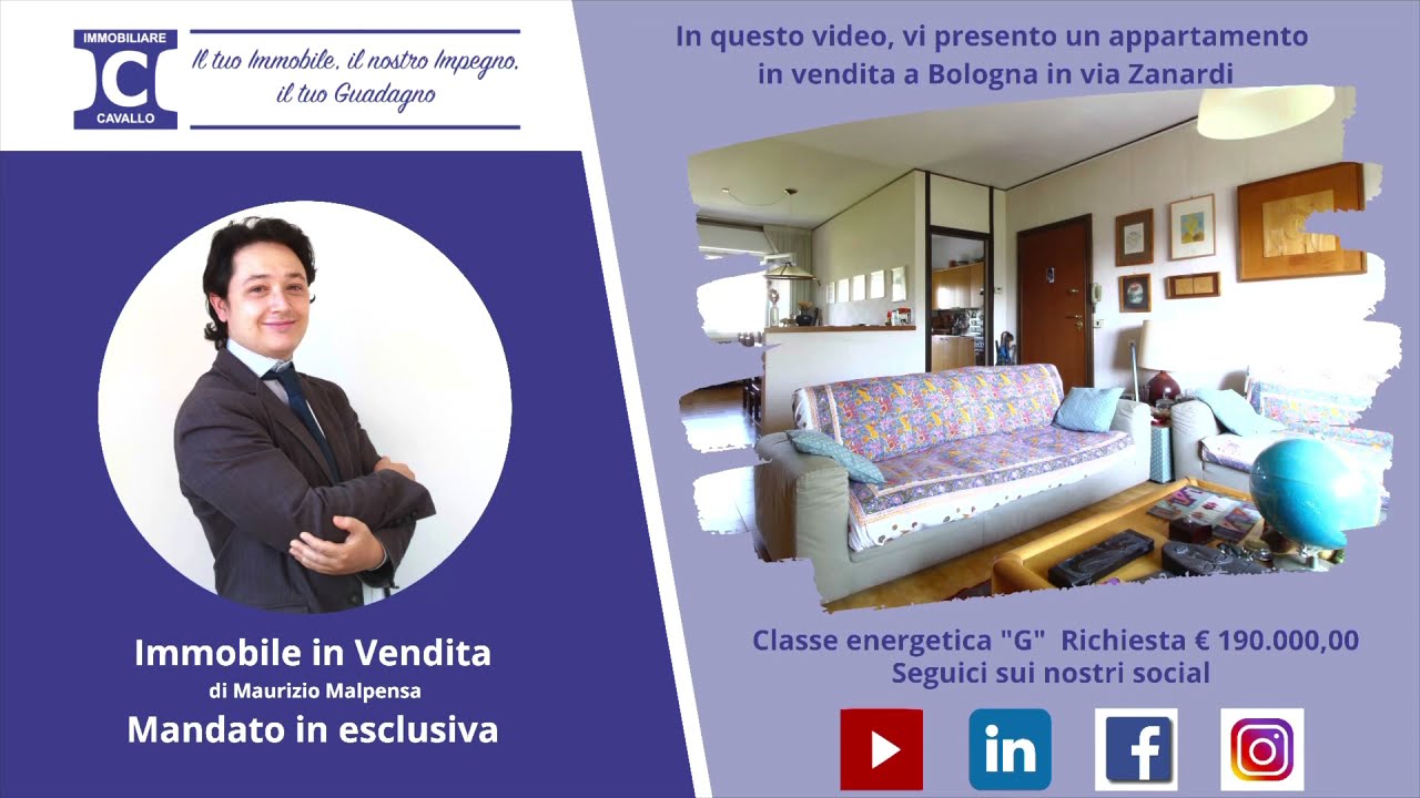 Bologna via Zanardi - Appartamento in vendita