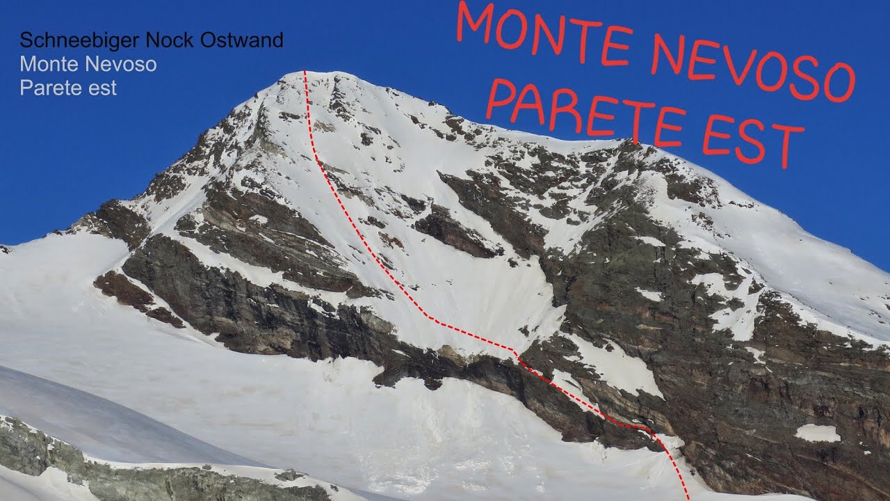 MONTE NEVOSO PARETE EST SCI ALPINSIMO - SCHNEEBIGER NOCK OSTWAND SKITOUR