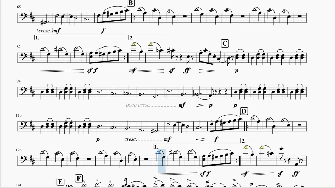 Waltz of the flowers Cello