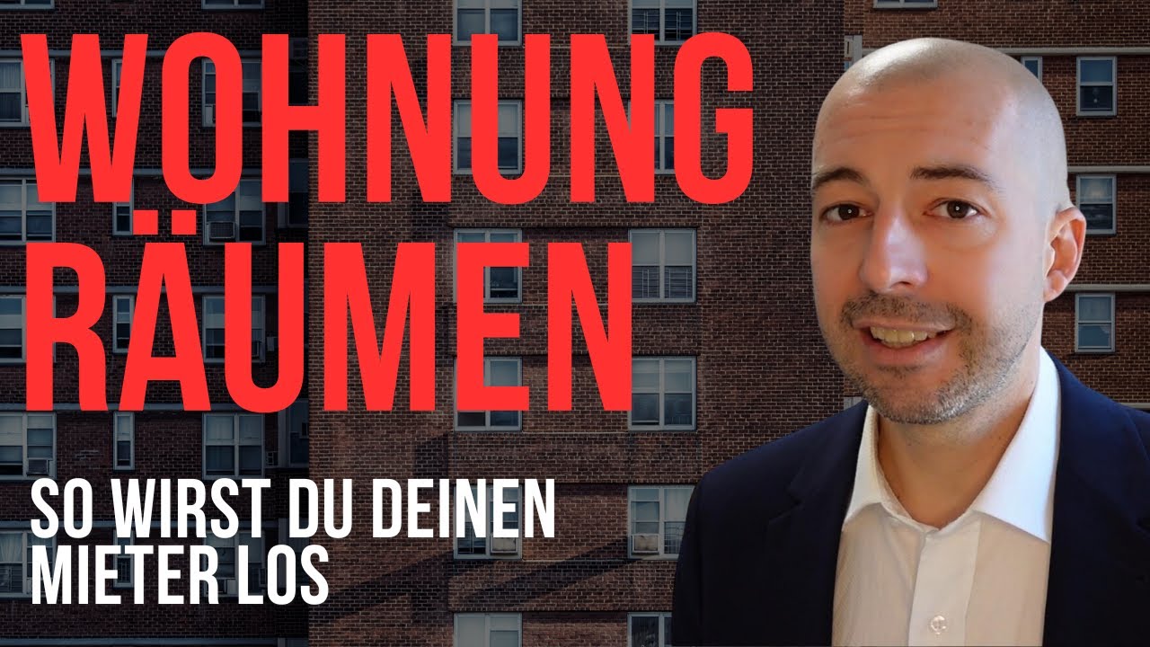 Mietwohnung räumen lassen - so wirst du deinen Mieter wieder los!