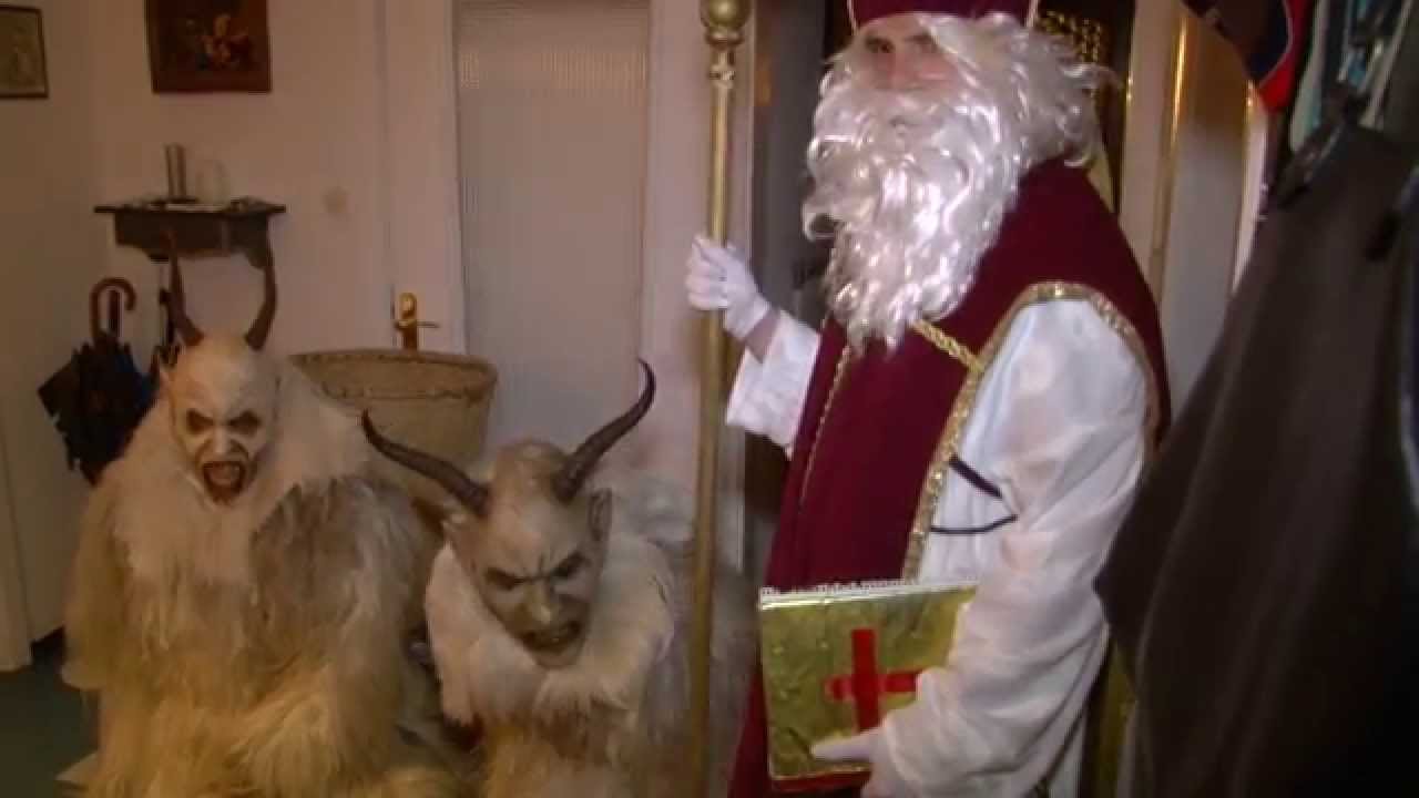 Krampus und Nikolaus Hausbesuch