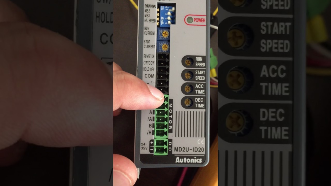 Autonics 2 Fazlı Akıllı Step Motor Sürücüsü MD2U ID20'yi harici 0 5V Analog sinyal ile hız kontrolü