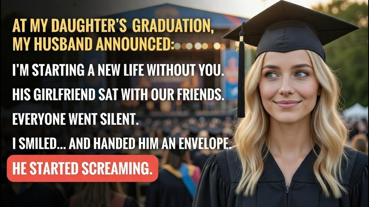 My Husband Announced He Was Leaving Me At Our Daughter’s Graduation—But He Started Screaming...