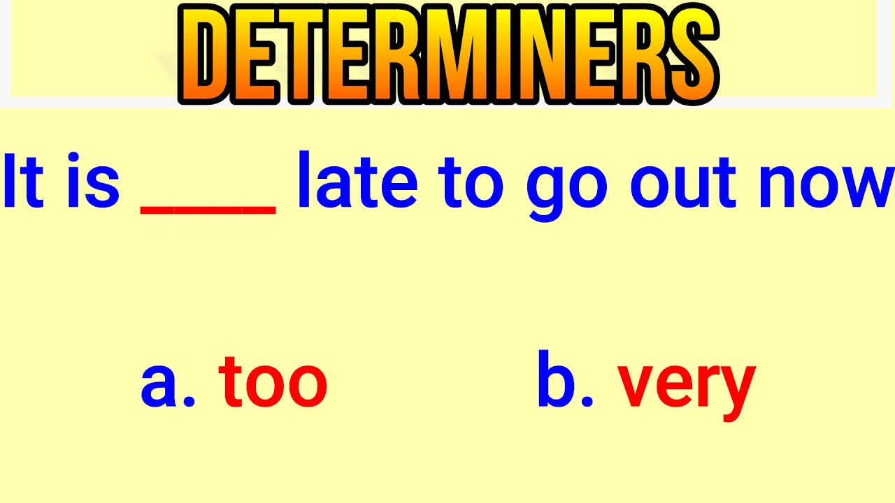 English Grammar Quiz: Determiner Test(An,Some,Many,Few,Little,The,Each)|English MasterClass|