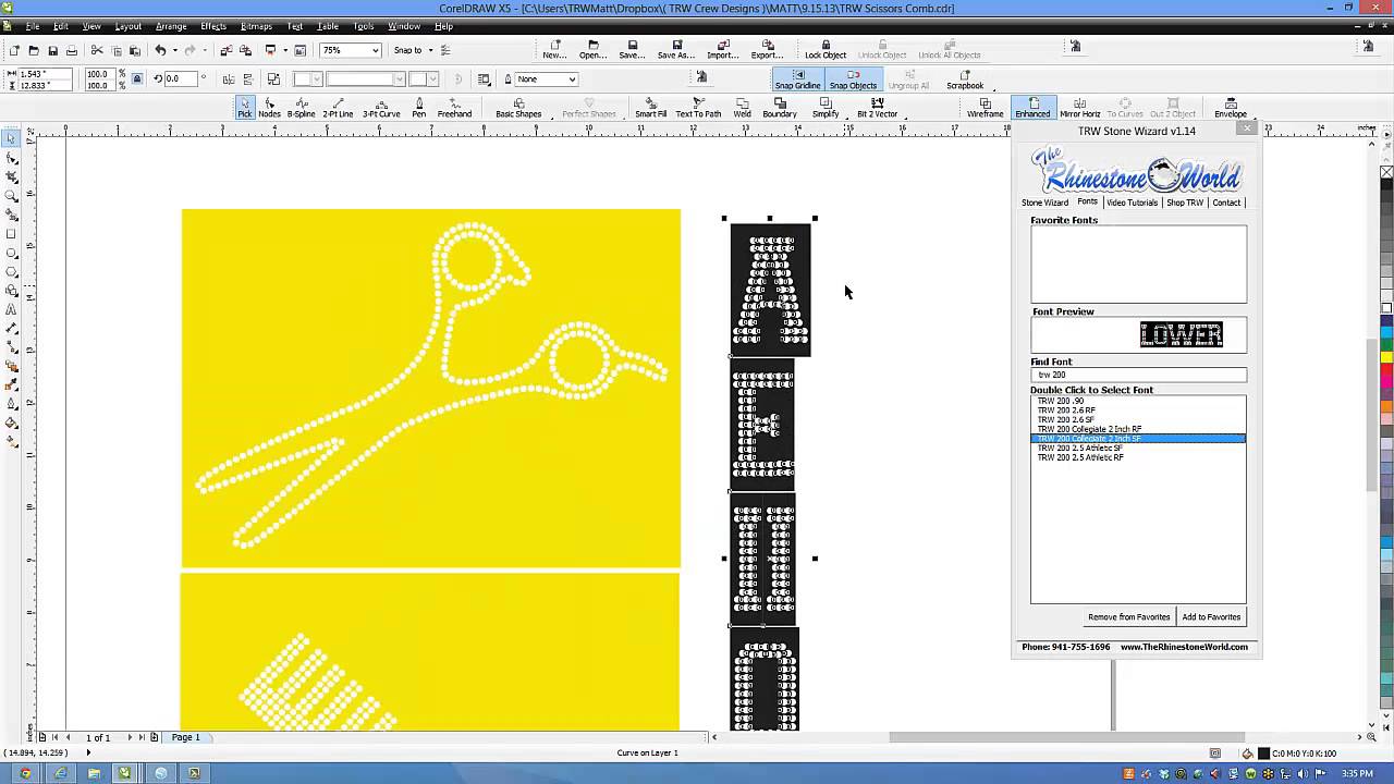 How to Import Rhinestone design into Silhouette Cameo Designer Edition Software