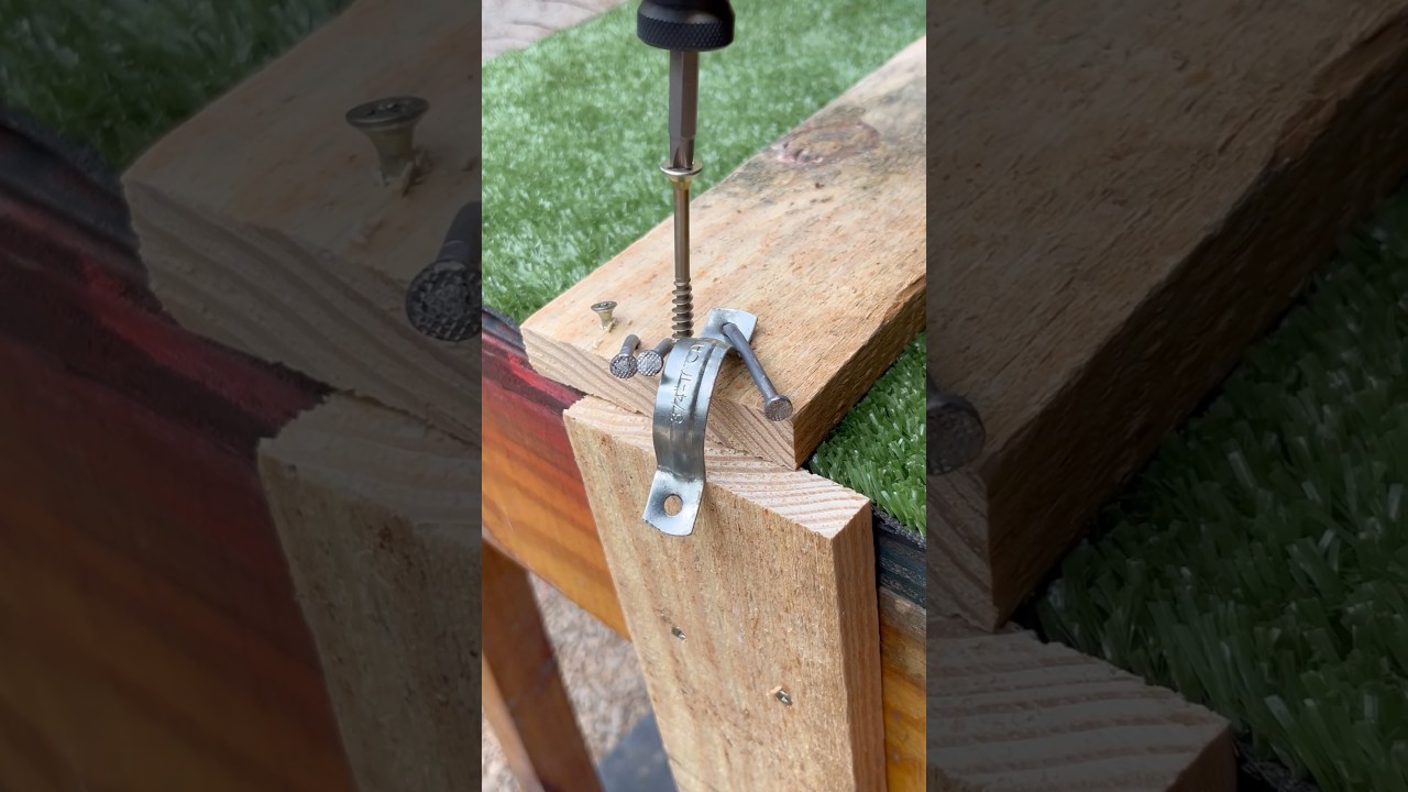 Voc&ecirc; precisa conhecer essa t&eacute;cnica secreta dos marceneiros 👏🏻 #shorts #madeira #diy #tools