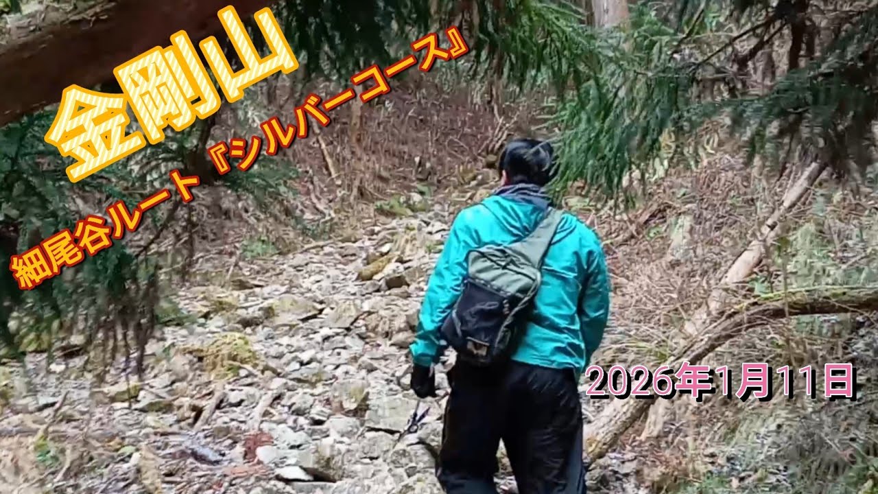 金剛山での山登り、細尾谷ルート『シルバーコース』