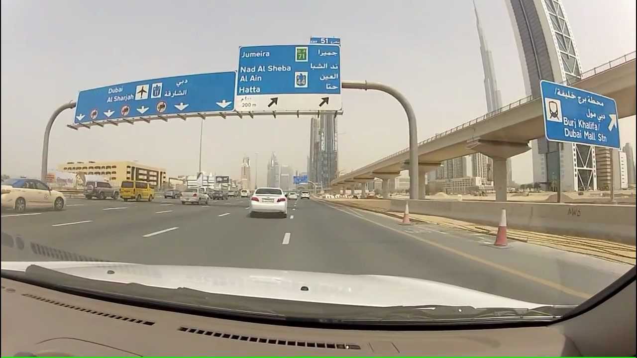 dubai mall جولة في دبي شارع الشيخ زايد من البرشا الي دبي مول