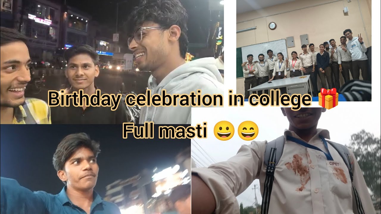 Harshit Bhai Birthday Celebration 🎂 | College Vlog with Teachers | Full Masti