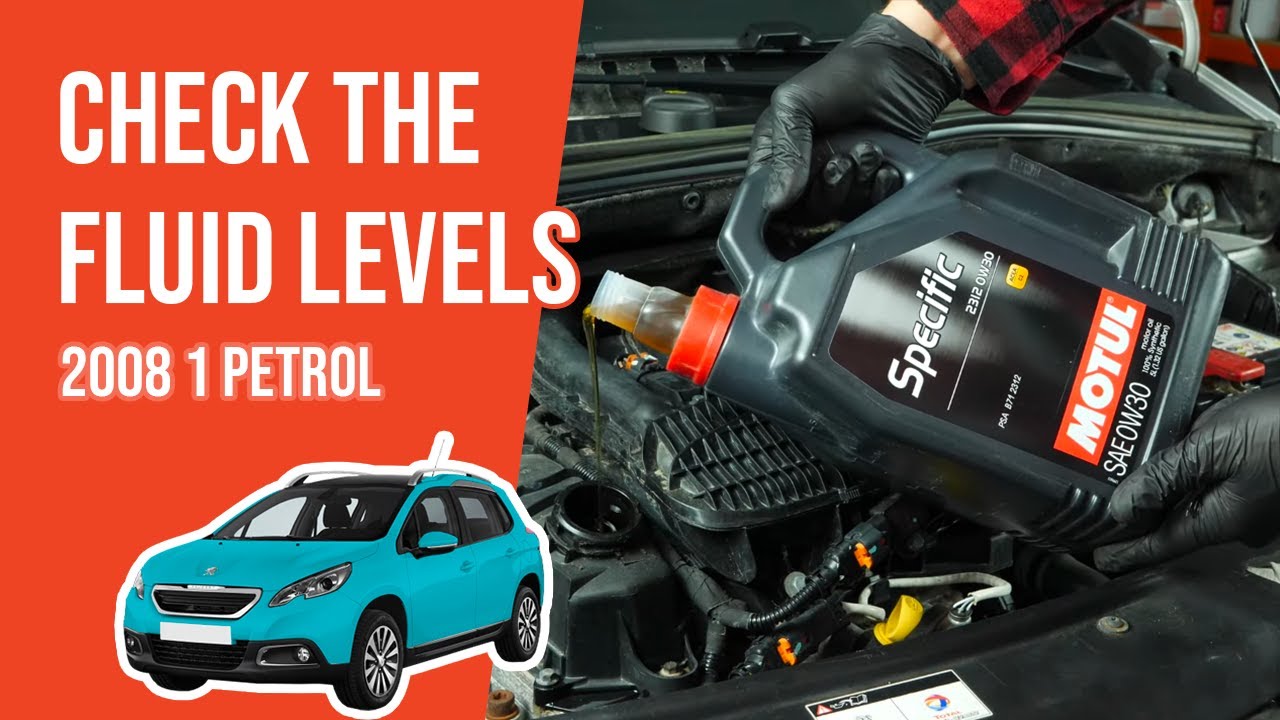 How to check the fluid levels Peugeot 2008 mk1 1.2 PURETECH 📏