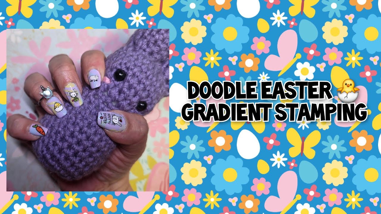 Doodle Easter  / Gradient Stamping  & Reverse Stamping 