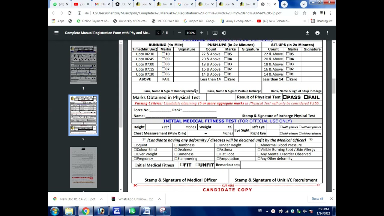 ASF Jobs 2022 Mannual Form Download and apply