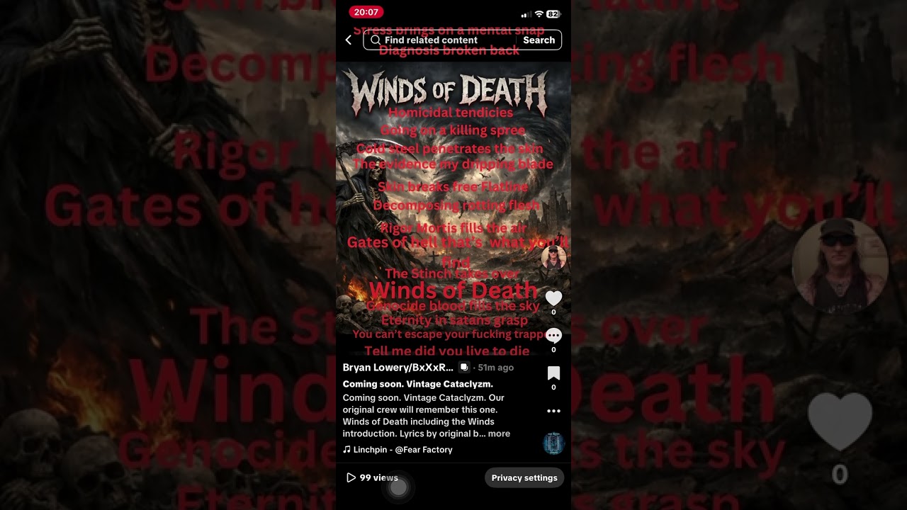 Cataclyzm: Winds of Death including the Winds introduction coming soon #metal #powerful darkmetal