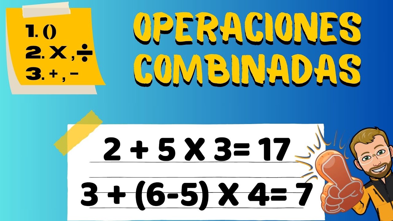 OPERACIONES COMBINADAS para NIÑOS de PRIMARIA | 𝐄𝐉𝐄𝐑𝐂𝐈𝐂𝐈𝐎𝐒 𝐏𝐑Á𝐂𝐓𝐈𝐂𝐎𝐒 🖋👨‍🏫