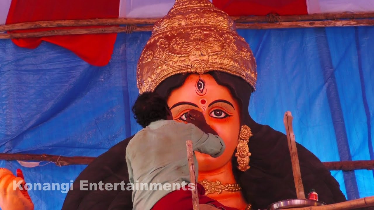 Durga Murti Making | 25 Feet Durga Mata Making | Murti Making at Ganga Putra Sangam | Hyderabad
