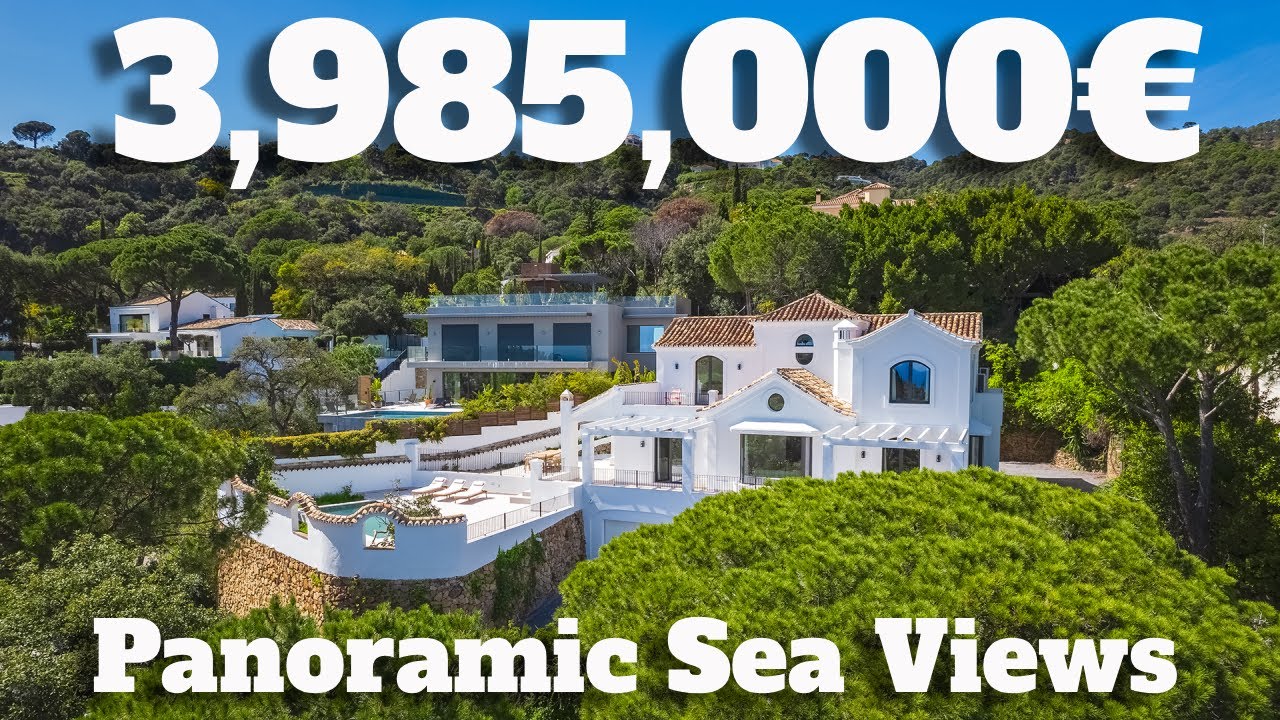 €3.985M Renovated Luxury Villa in El Madroñal, Benahavís Spain | Sea Views & Gated Community 