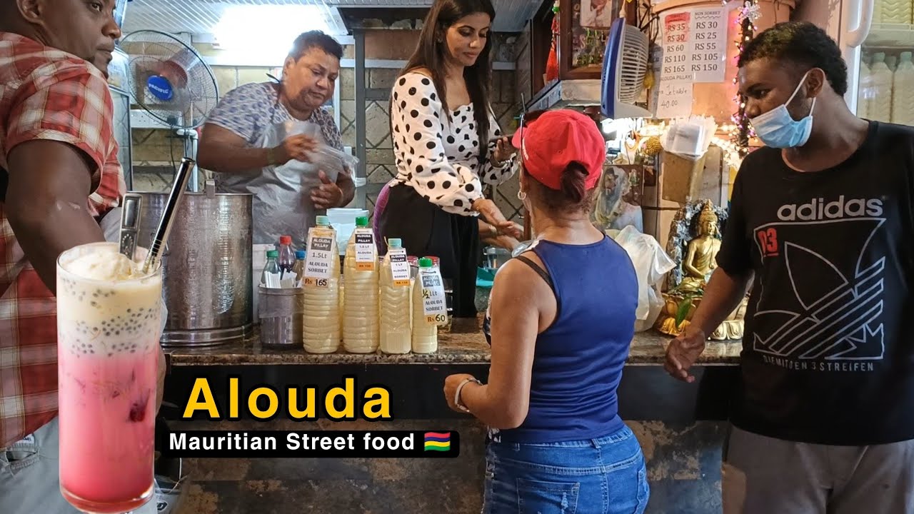 Refreshing Alouda/Falooda in Mauritius Street Food | Mauritian Style Falooda|with English subtitles