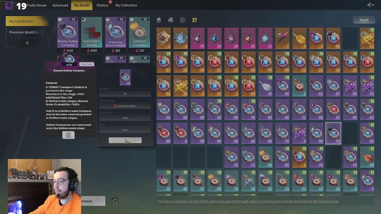 TLI FR: Erika2 RoA Armor stacker farm en deep, venez discuter et chill, ouvert aux débutants!