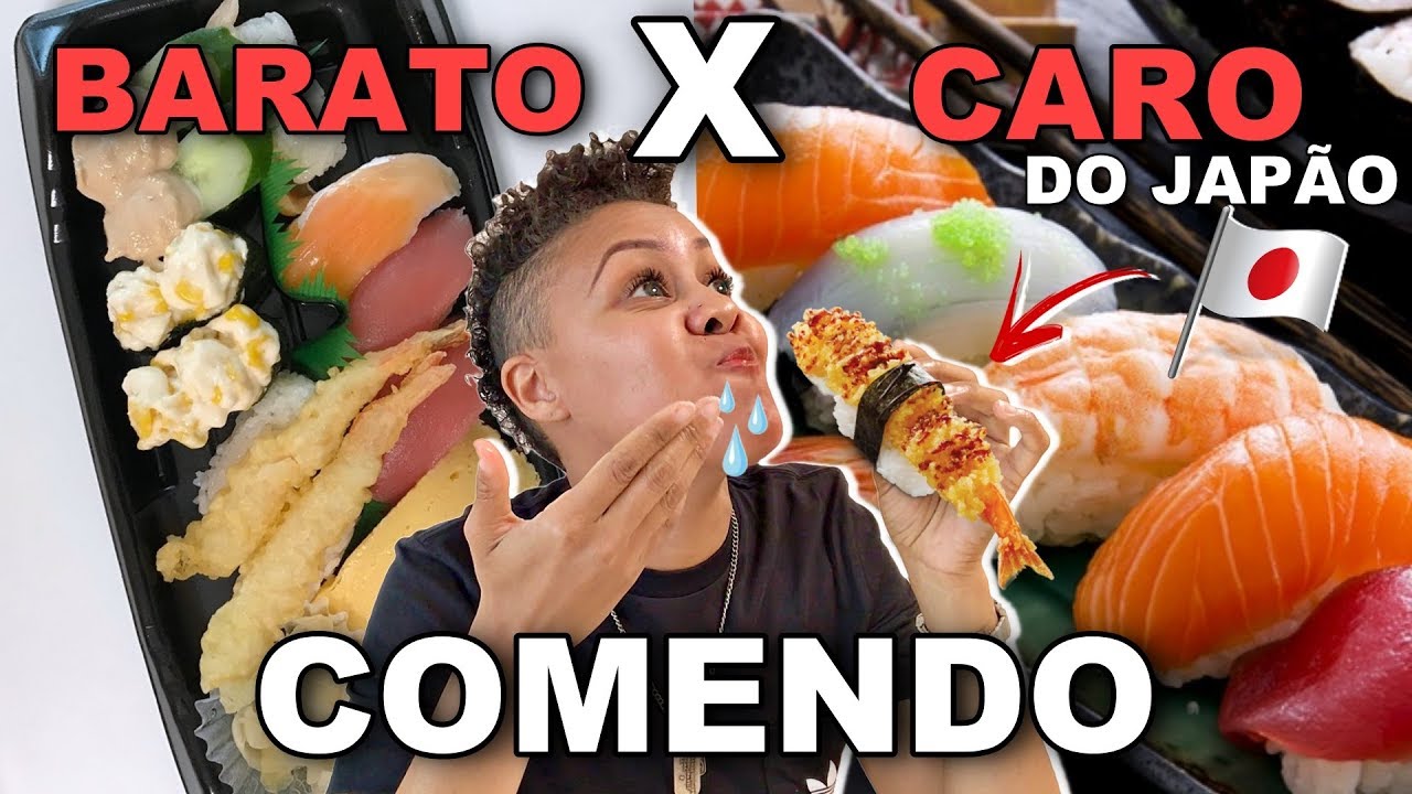 COMPARANDO SUSHI BARATO X CARO DO JAP&Atilde;O! VALE A PENA MESMO?