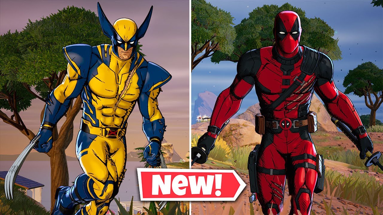 NEW DEADPOOL & WOLVERINE Skins In Fortnite | Pen & Ink Styles
