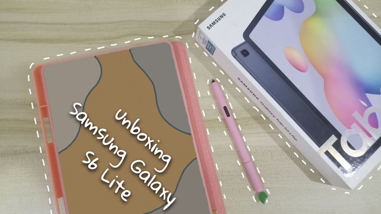 samsung galaxy tab s6 lite unboxing + accessories ✨