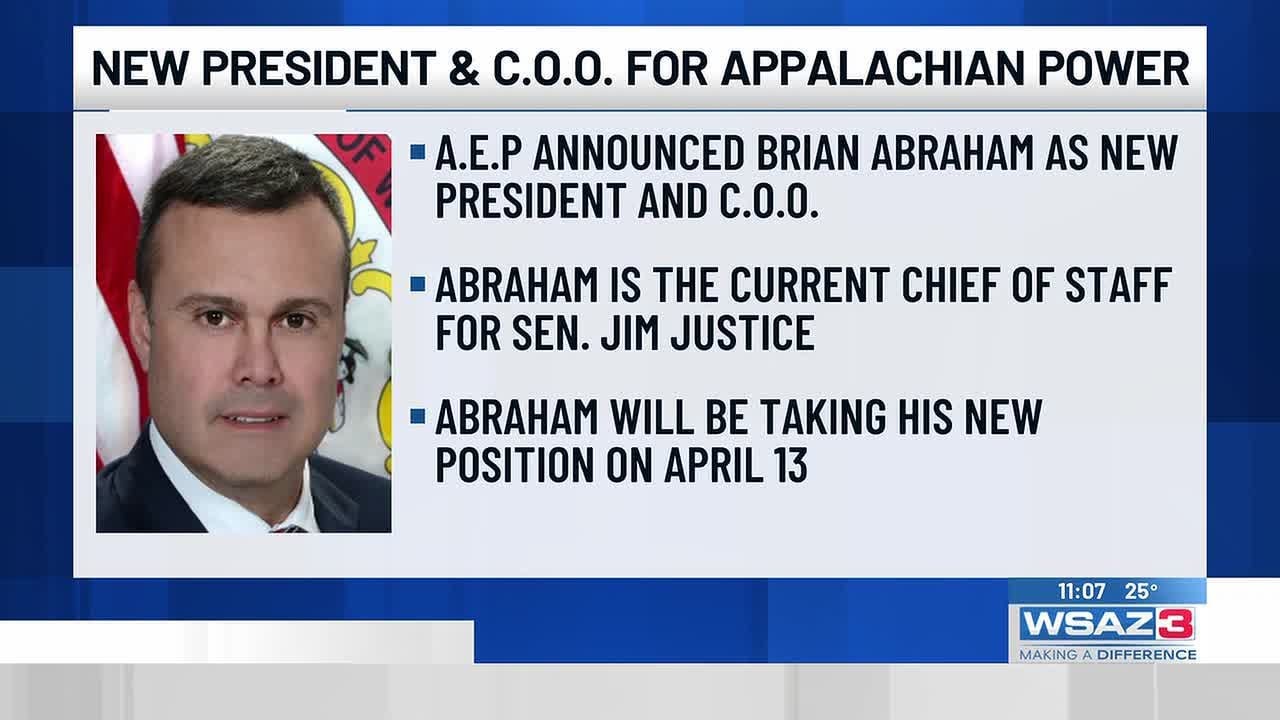 Назначен новый президент и главный операционный директор компании Appalachian Power.