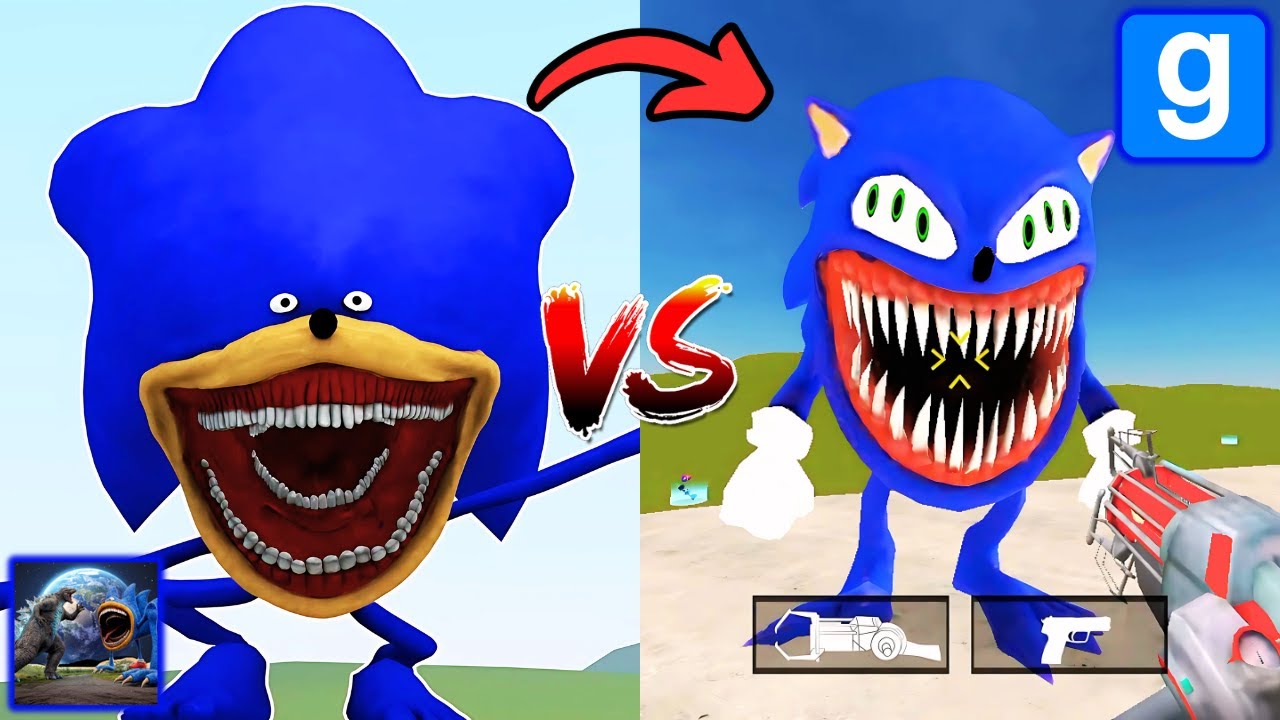 EVOLUTION OF SONIC BLUE VS SONIC TAPES MONSTER NEXTBOT IN PLAYGROUND MOD IN NEXBOT GMOD SANDBOX