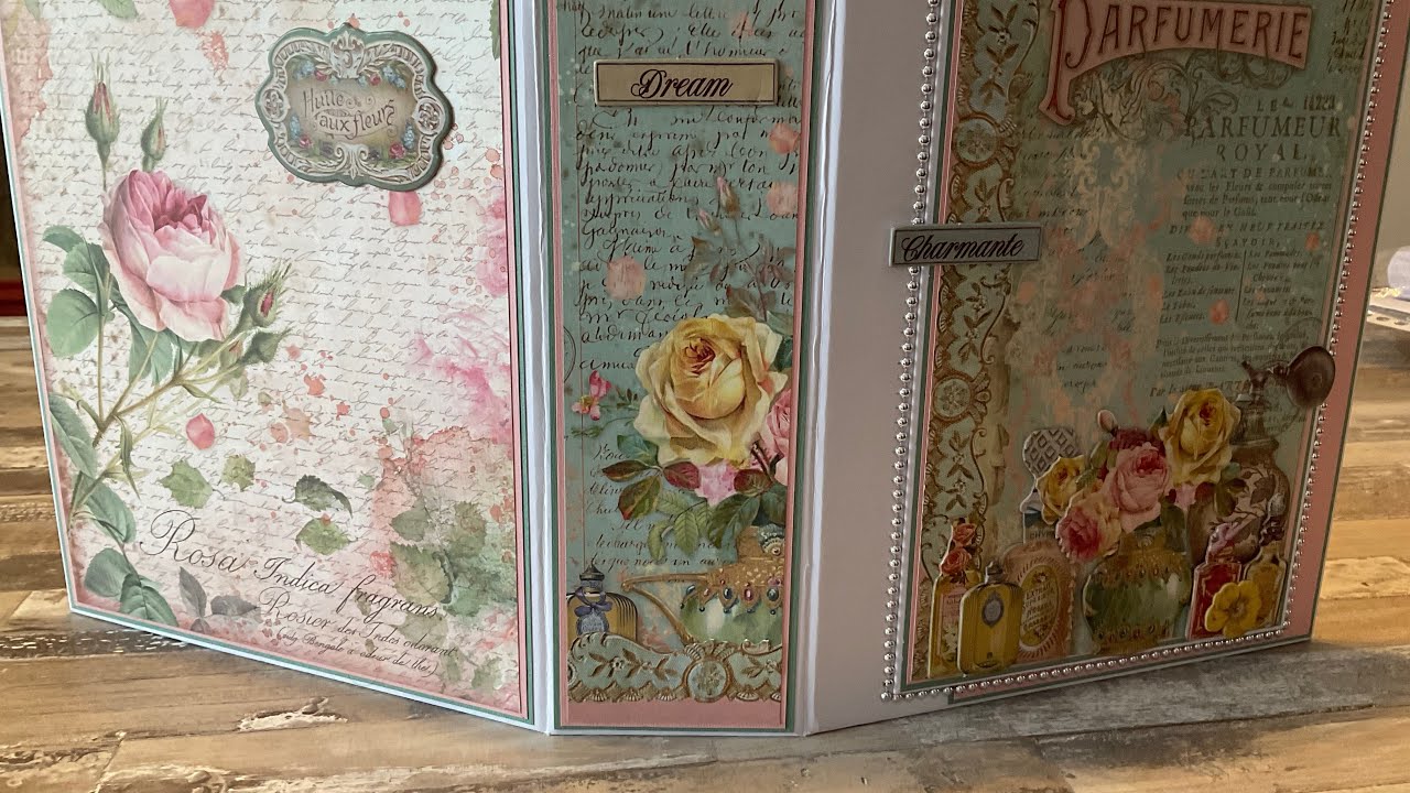 Album stamperia rose parfum#scrapbooking #