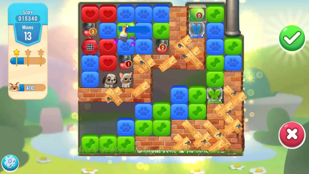 Pet Rescue Saga Level 9596 - NO BOOSTERS | SKILLGAMING ✅