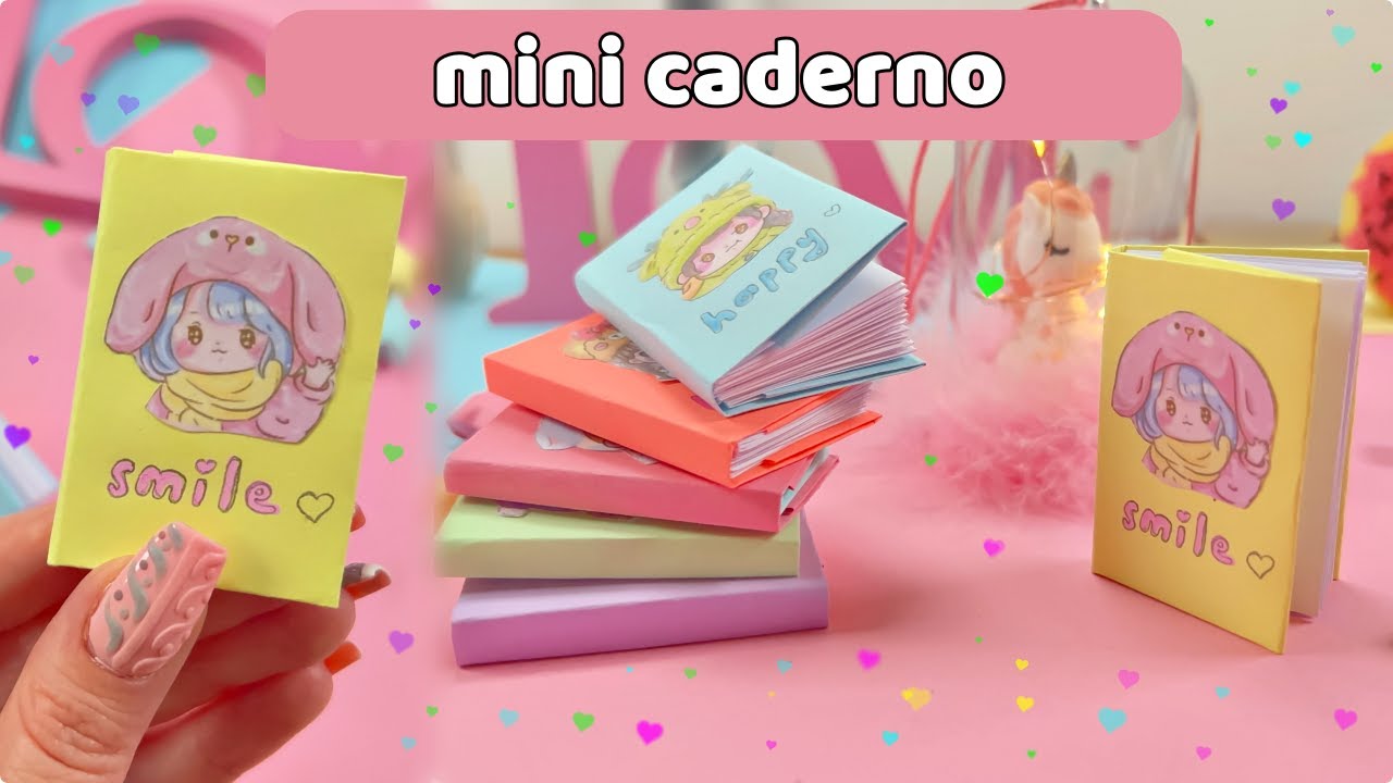 DIY MINI CADERNOS - IDÉIAS DE ARTESANATOS DE PAPEL INCRÍVEIS - HACKS DE VOLTA À ESCOLA