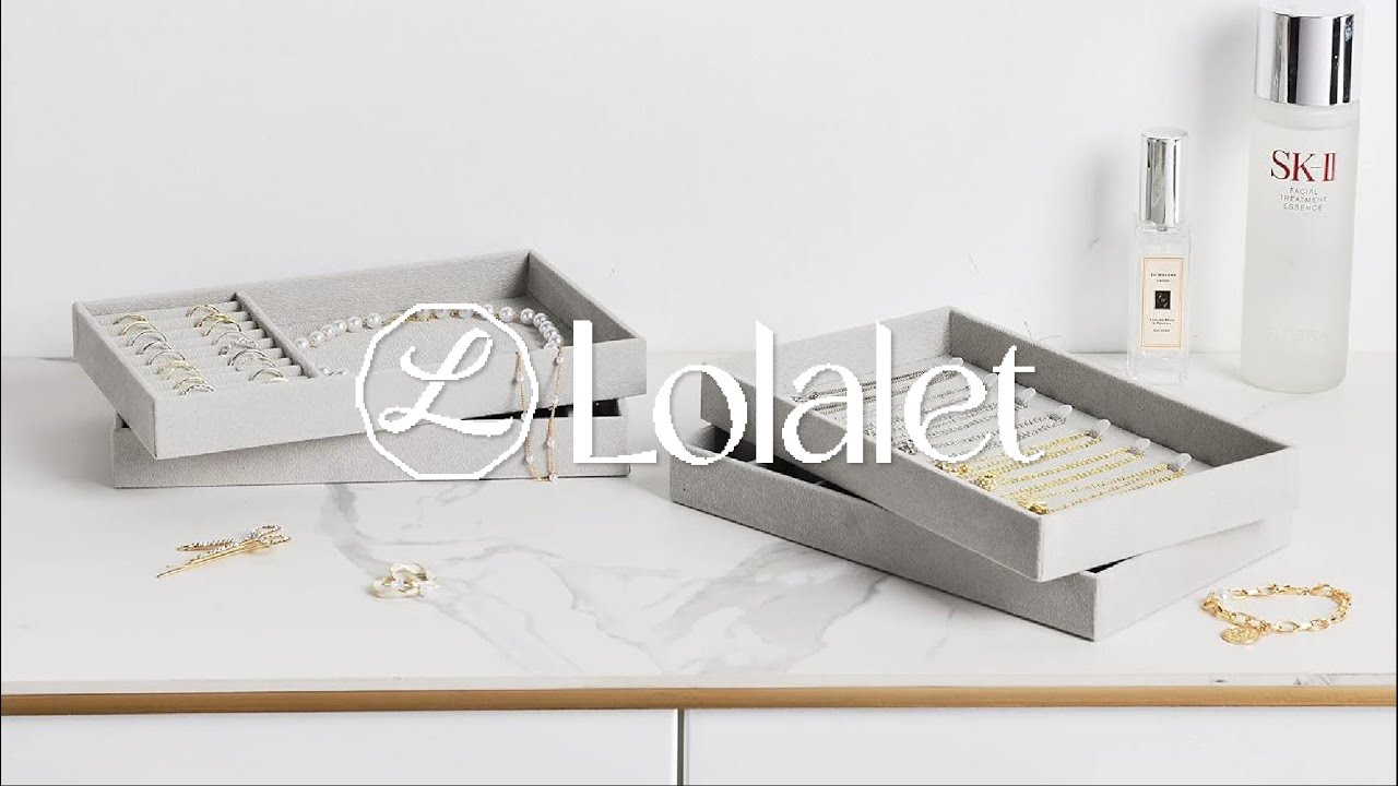 Stackable Jewelry Trays &ndash; Organize with Ease & Style 💛#lolalet #jewelrystorage #organizedlife
