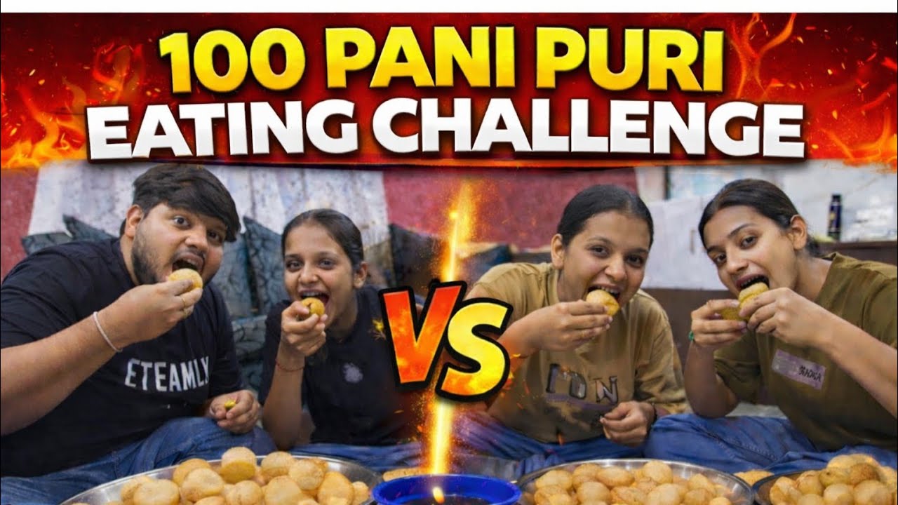 100 Pani Puri Eating Challenge😮|DAY 50 OF BEING CONSISTENT | DevMakwana Vlogs