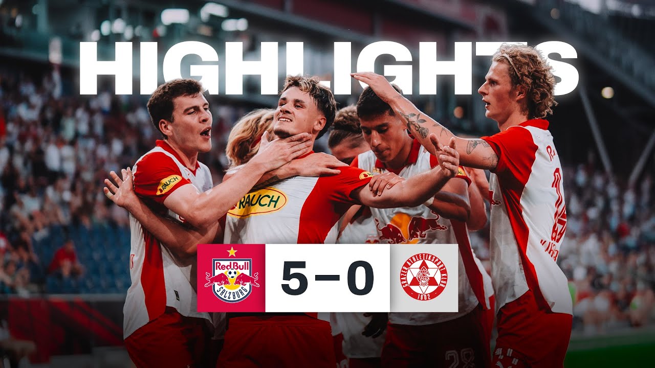 Offensivknoten geplatzt: Salzburg – GAK | Highlights | 2. Spieltag, ADMIRAL Bundesliga