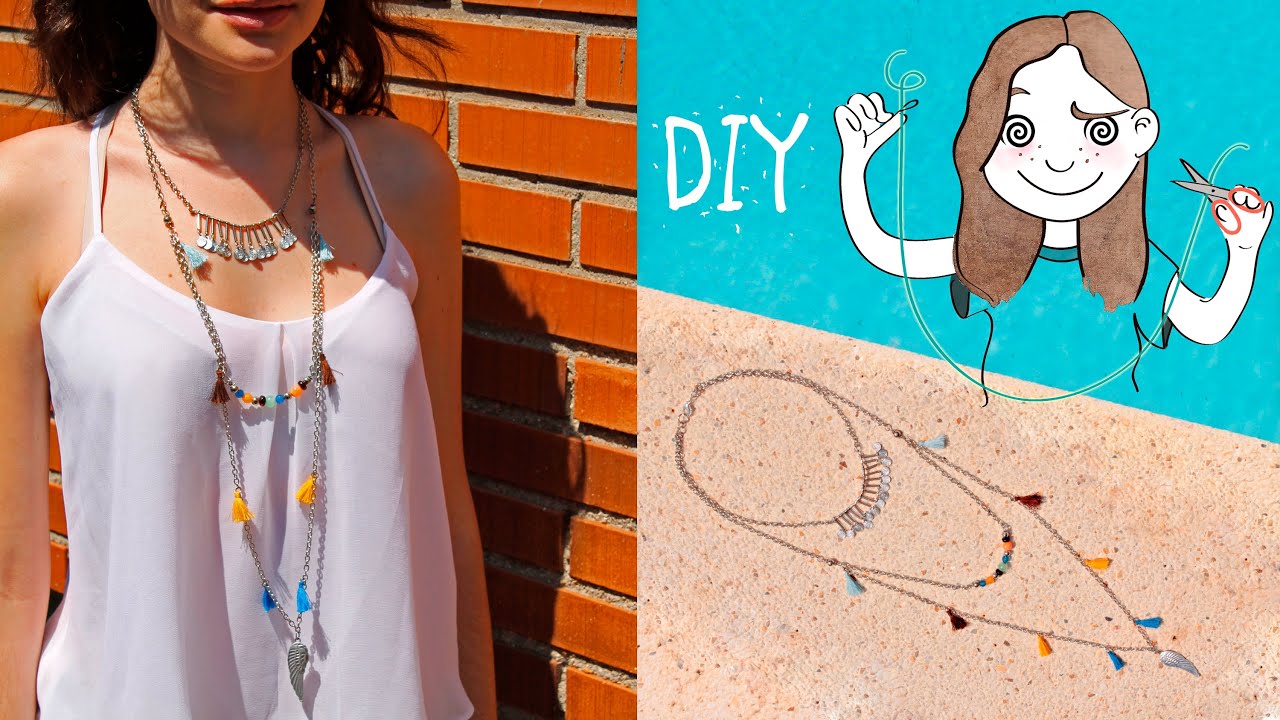 DIY Collar largo Boho chic style I Diypnotizada