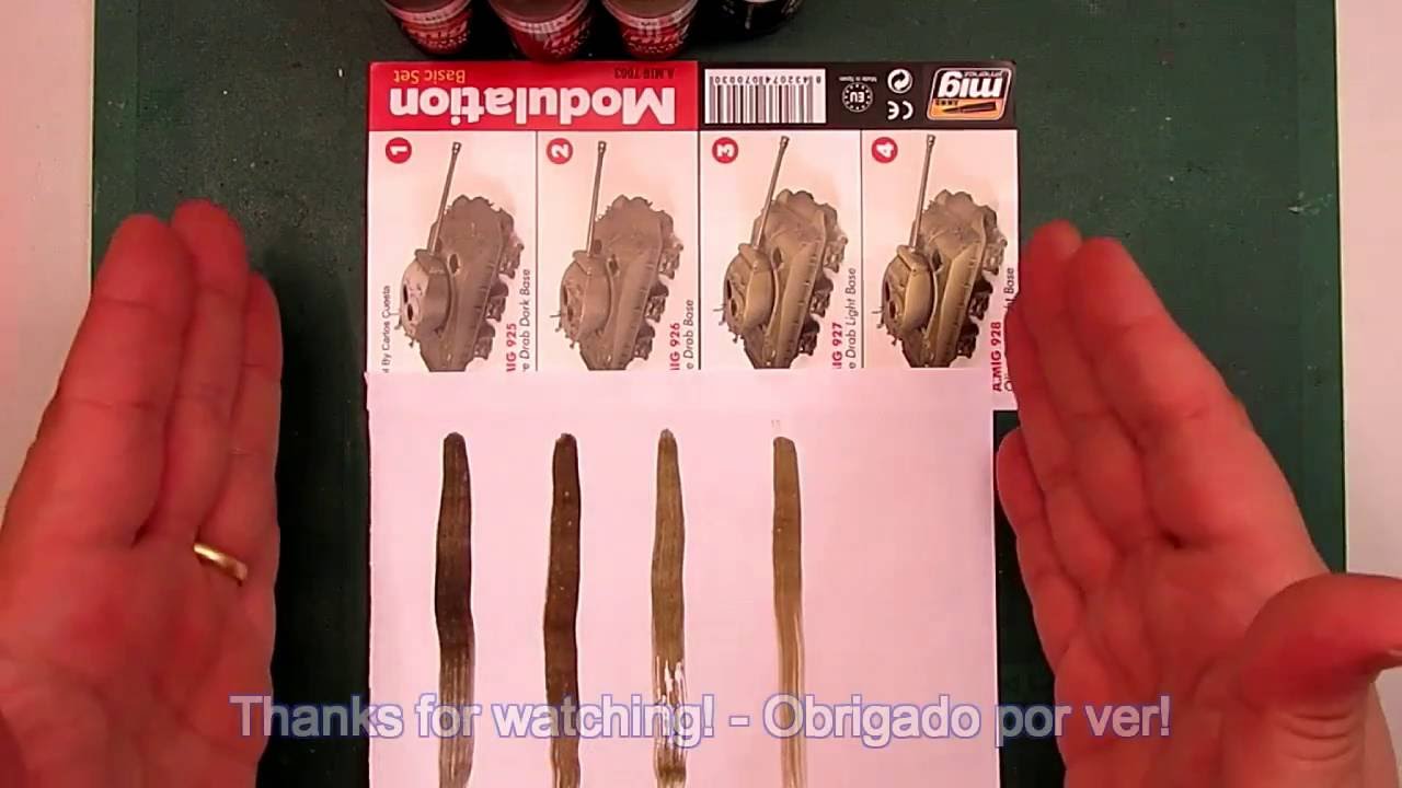 OLIVE DRAB MODULATION SET - AMMO MIG JIMENEZ - REVIEW By Da Costa