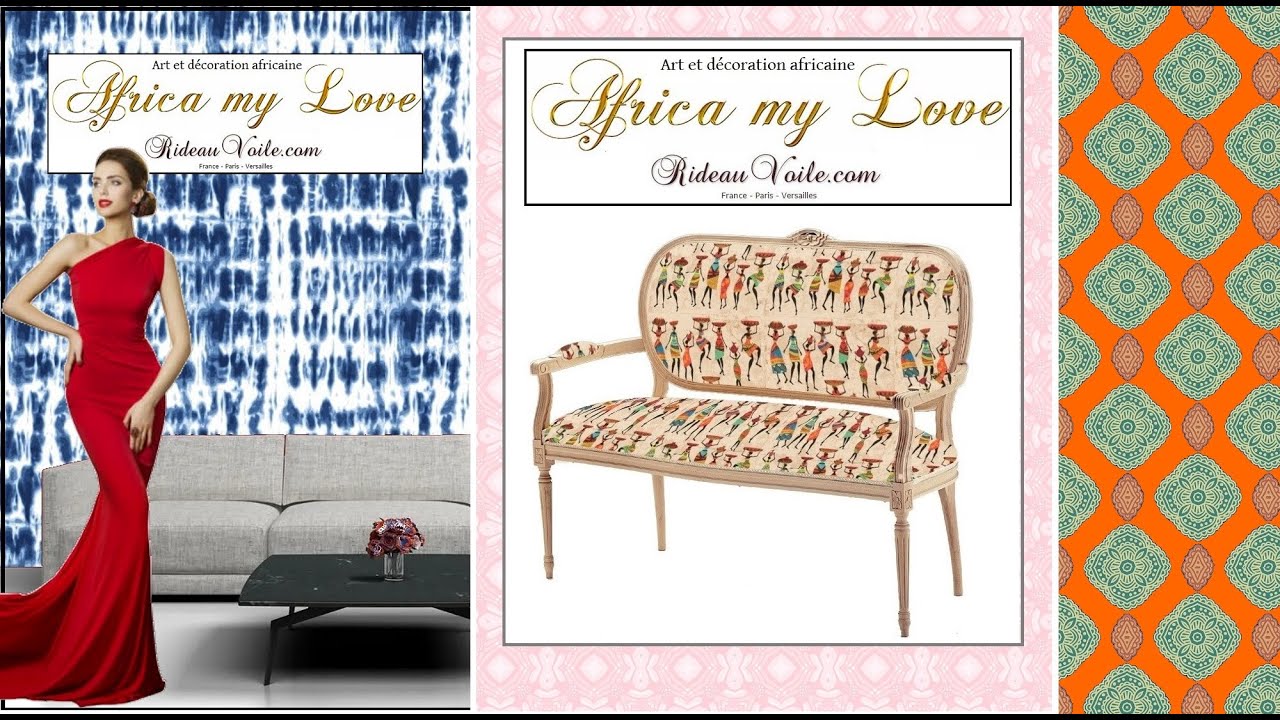 Rideauvoile Tissu Africain ameublement motif  ANKARA WAX au mètre décoration ethnique rideau voilage