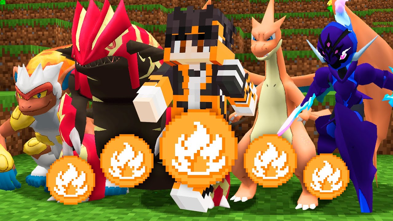 PIXELMON MAS SÓ COM O TIPO FOGO!