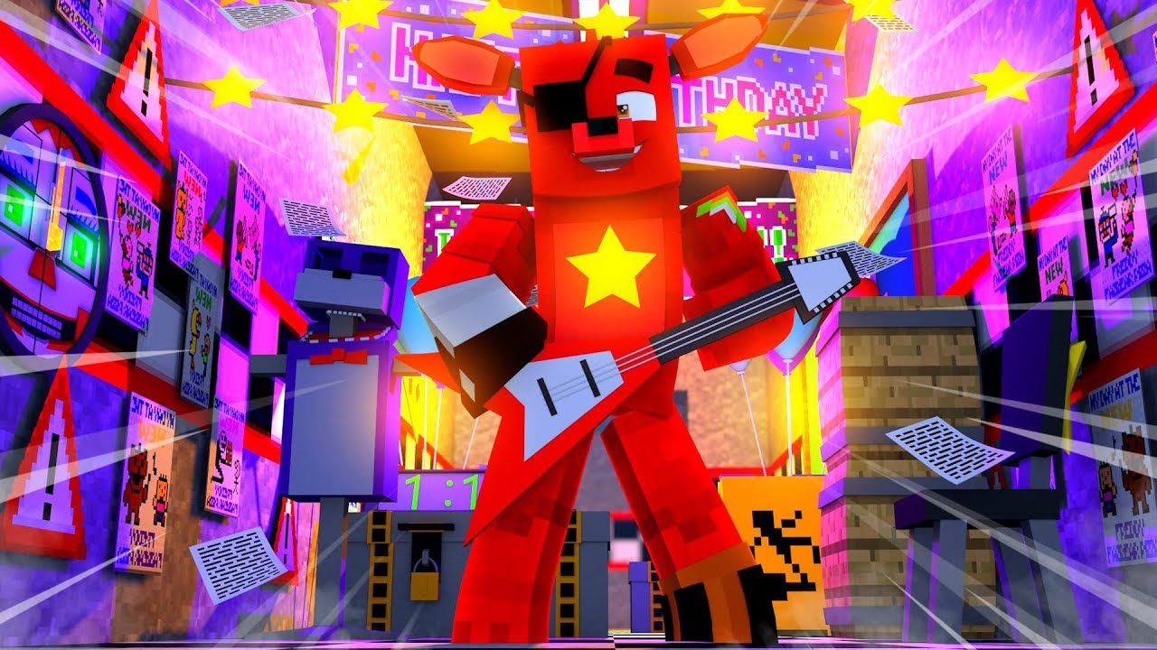 Rockstar Foxy's New Band! Minecraft FNAF Roleplay
