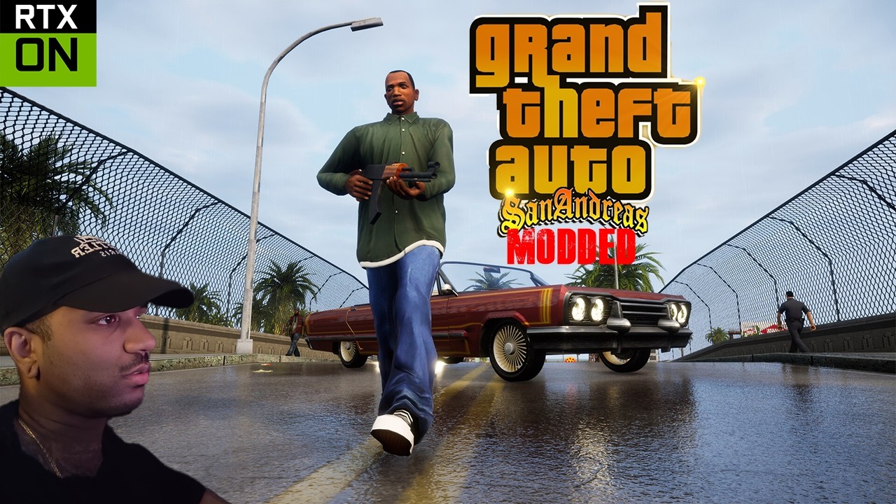 Grand Theft Auto San Andreas Remastered - Gameplay Part 1 - Ray Tracing Max Graphics