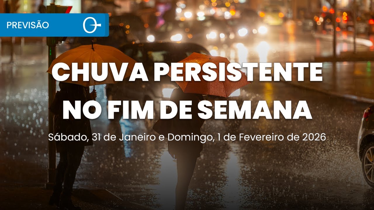 Fim de semana tem ciclone, frente fria e chuva persistente no Brasil | Previsão 31/01/2026