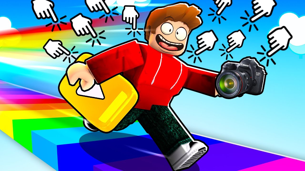 ROBLOX YOUTUBER RACE CLICKER CHALLENGE WITH  CHOP