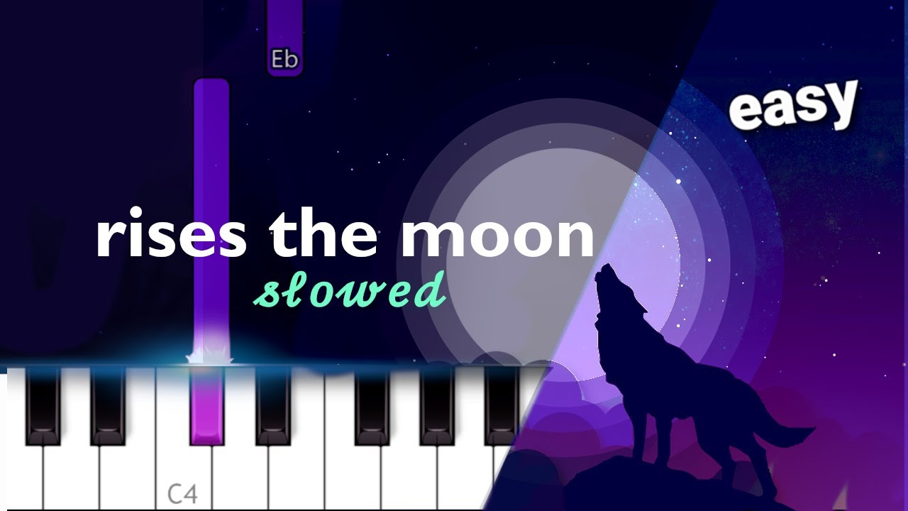 Liana Flores - rises the moon  ~   EASY PIANO TUTORIAL