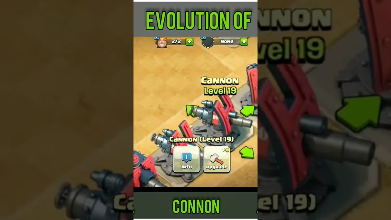Evolution  Of  Supercell&rsquo;s Boom Beach Cannon #boombeach #supercell #shorts #evolution