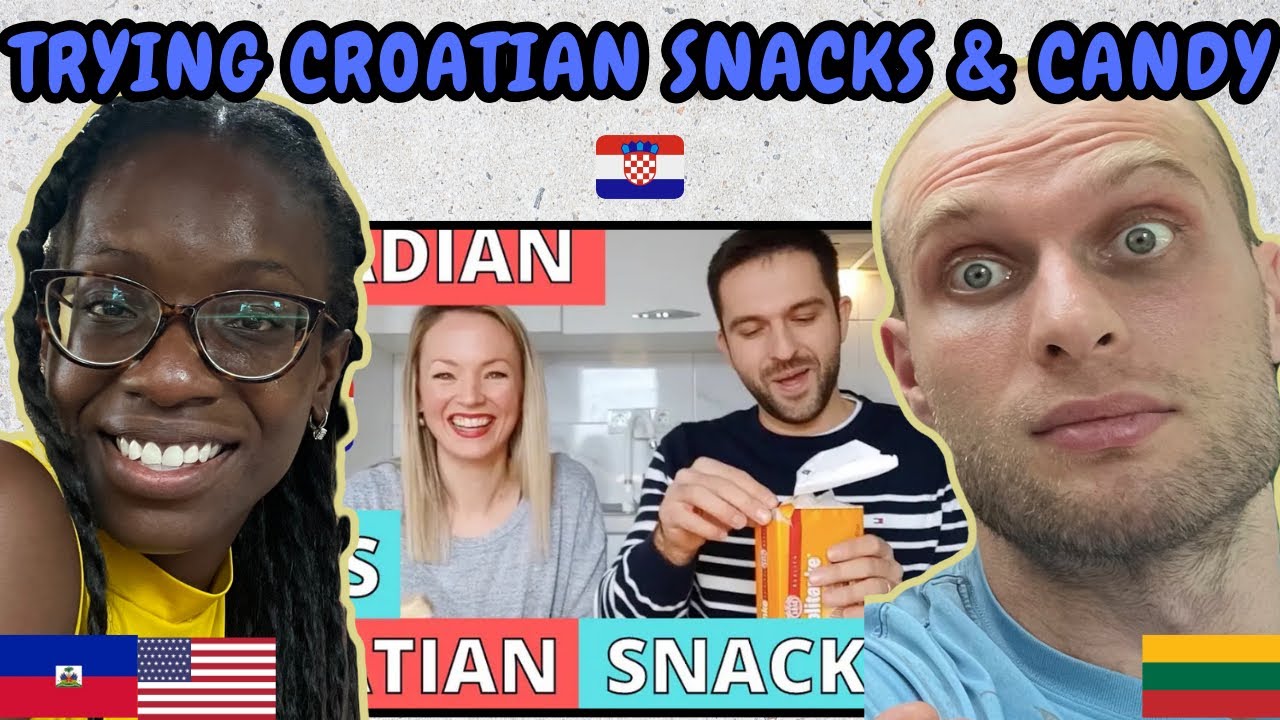 REACTION TO Trying Croatian Snacks & Candy (Tasting Popular Snack-Foods With My Croatian Husband)