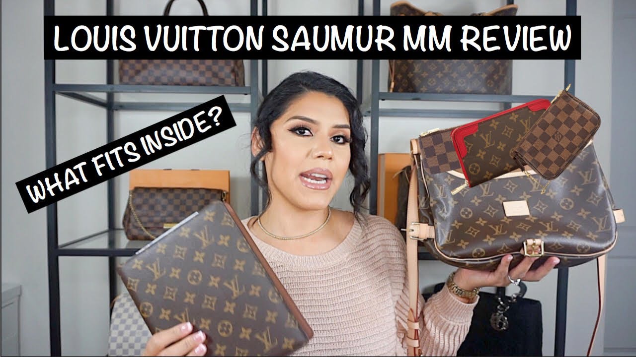 LOUIS VUITTON SAUMUR 30 / MM REVIEW | WHAT FITS INSIDE?