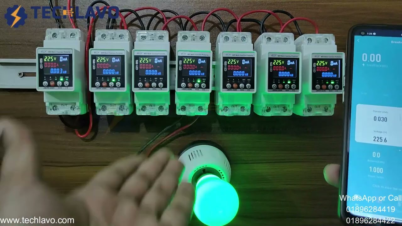Best Smart Multifunction Protector|| Voltage protector|| Smart MCB|| Smart switching|| JIUJI