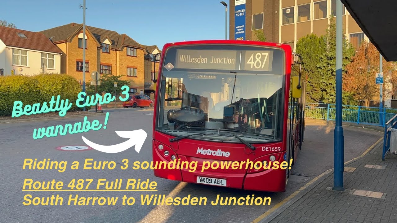 London Bus Route 487: The Ultimate Bus Journey on DE1659 (YX09 AEL) (Bus Trekking)