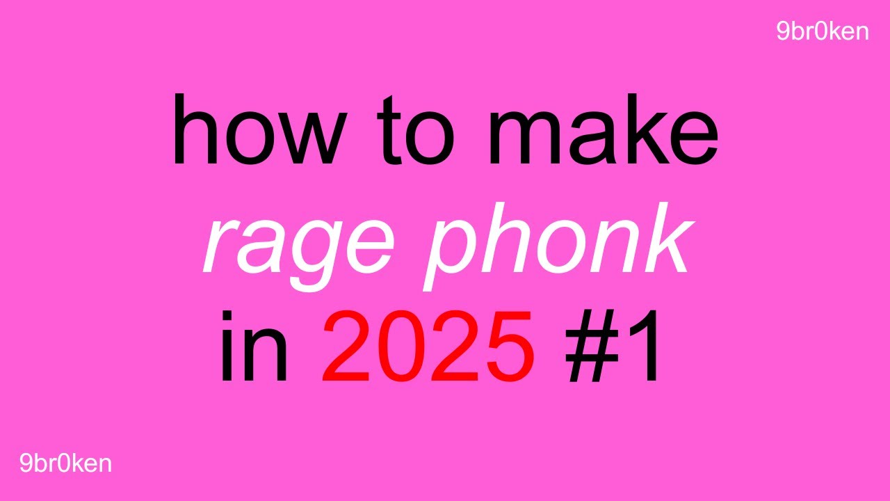 HOW TO MAKE RAGE PHONK IN 2025 #1