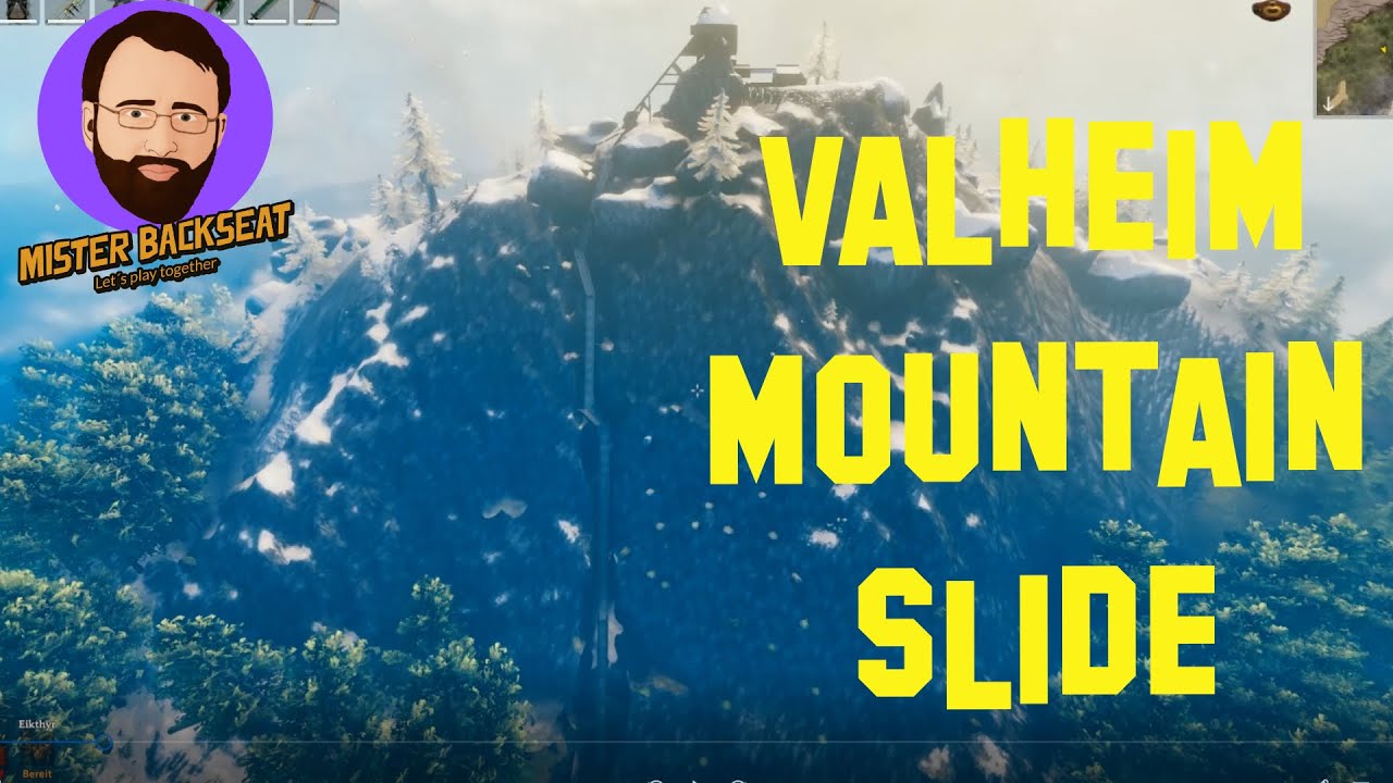 Valheim mountain slide with portals| Building without mods | Valheim Wikinger Rutsche in den Bergen