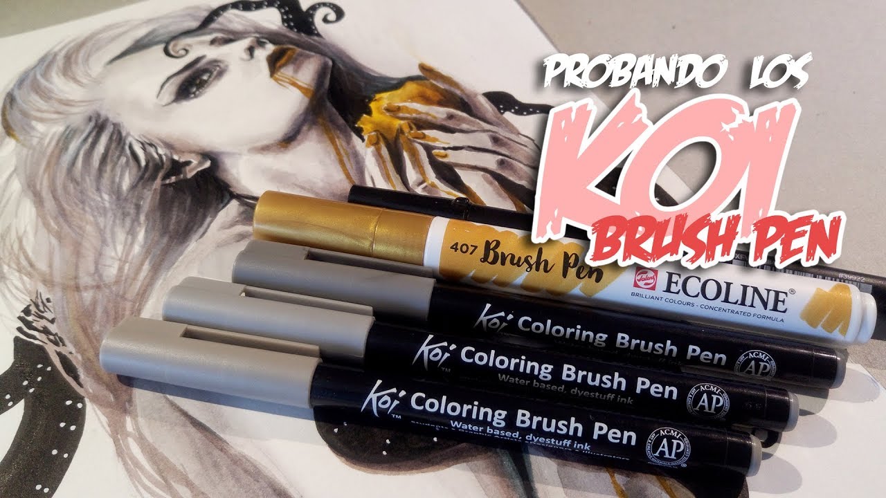 Probando los KOI BRUSH PEN! | Review